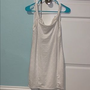 white tight super cute dress